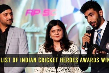 Full list of Indian Cricket Heroes awards winners